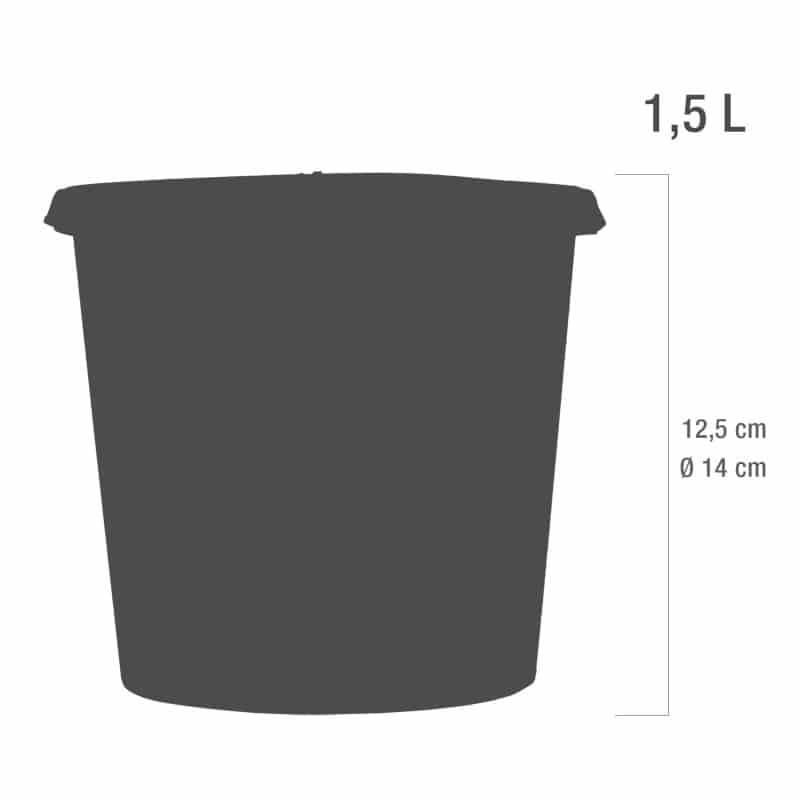 Poubelle pour objets tranchants Eco Line de 1,5 litre