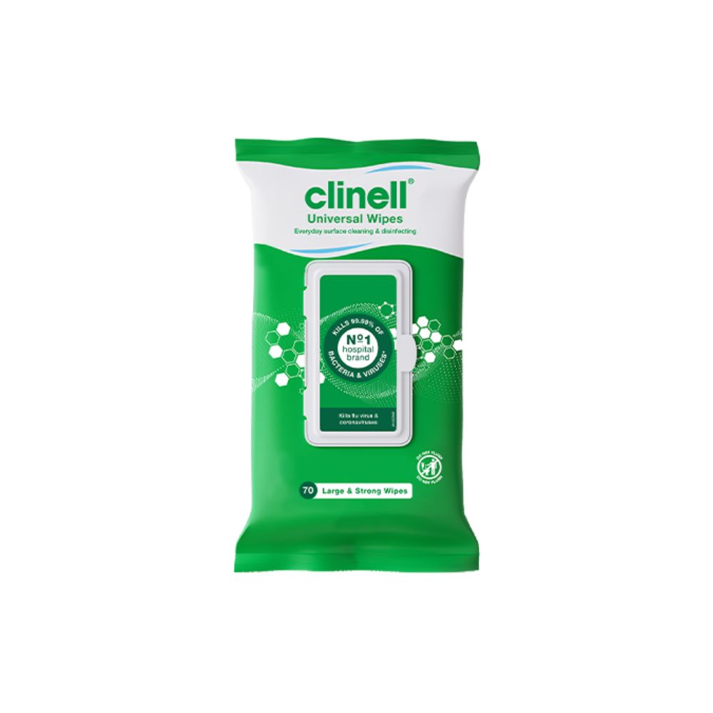 Lingettes universelles Clinell, lot de 70