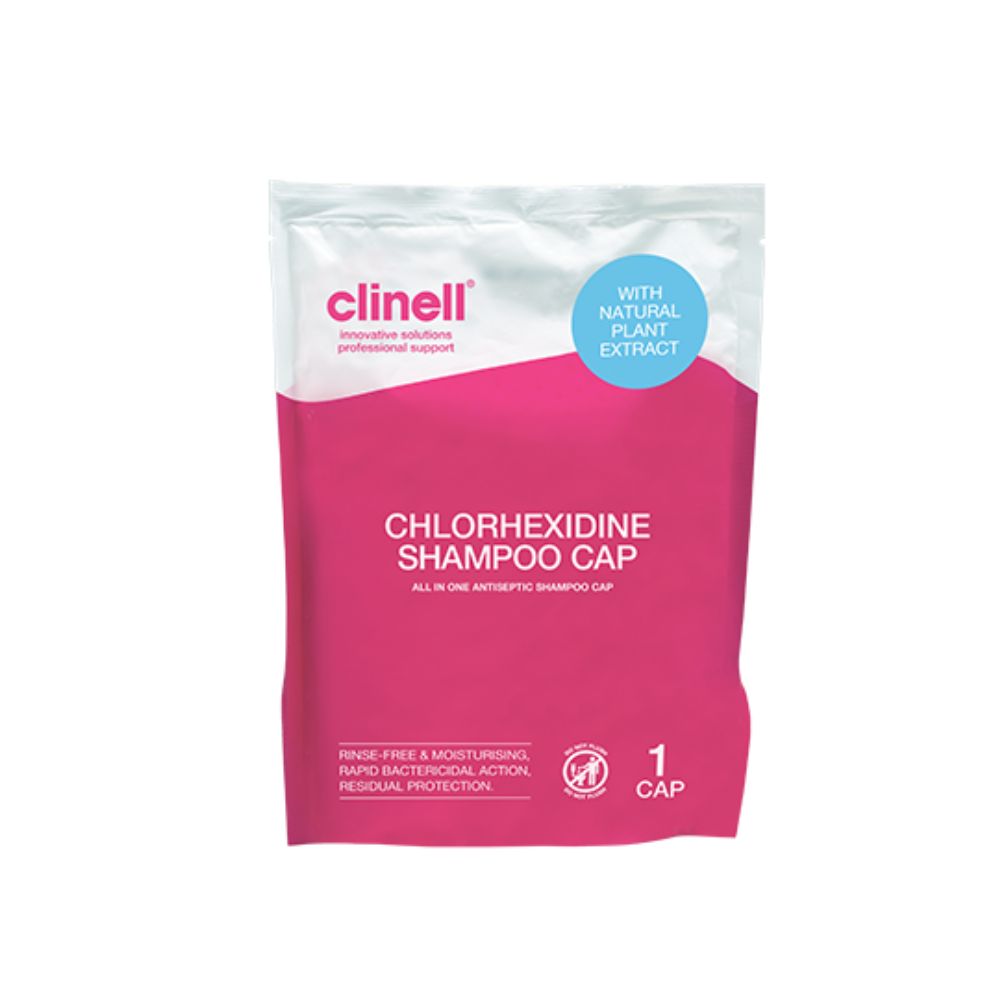 Clinell Bouchon de shampooing à la chlorhexidine à capuchon unique