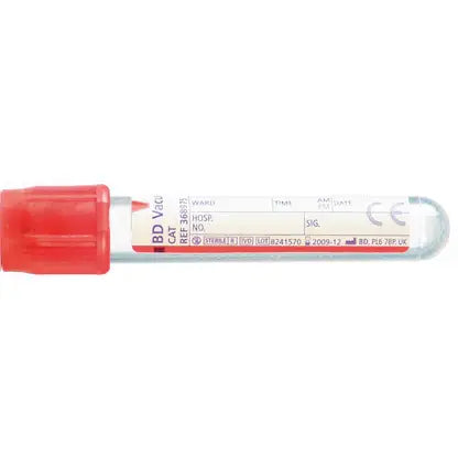 Tubes de prélèvement sanguin de sérum rouge BD Vacutainer 4 ml