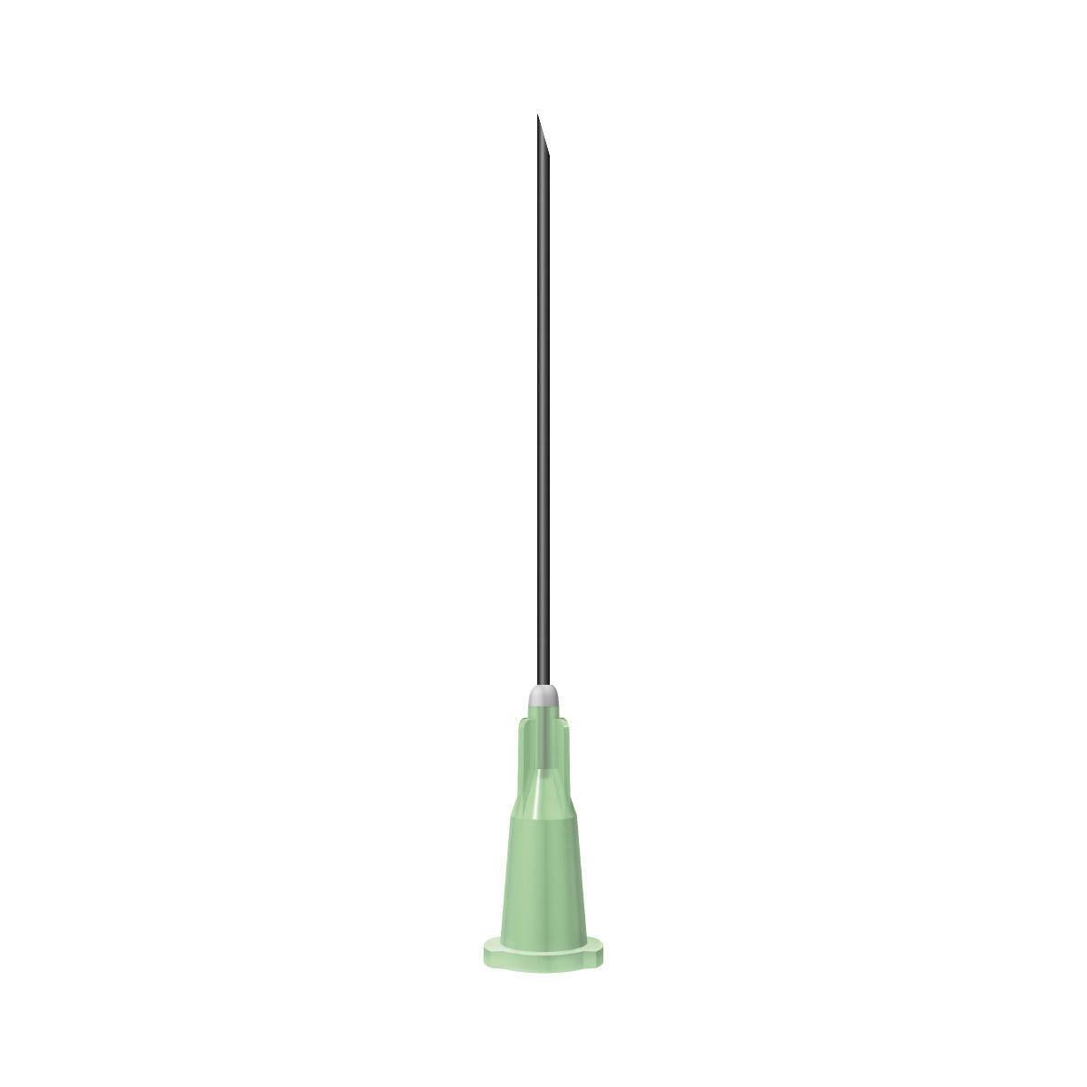 21 g d'aiguilles BBraun Sterican vertes de 3,8 cm.