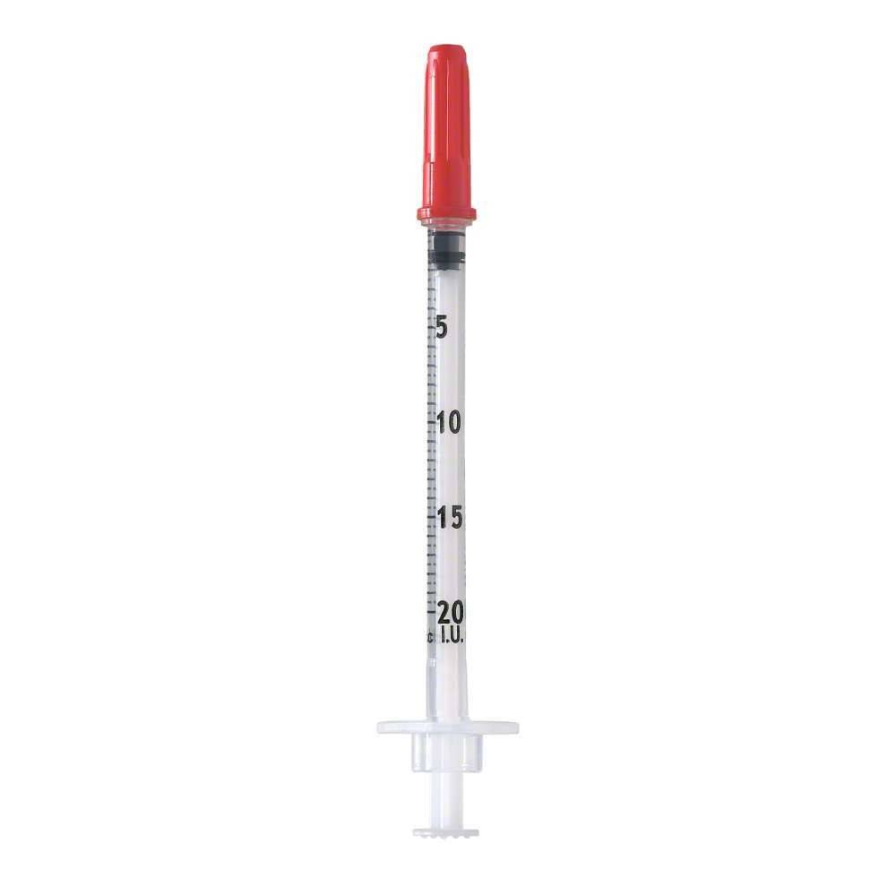 Seringue U40 de 1 ml 29 g x 0,5 pouce avec aiguille fixe