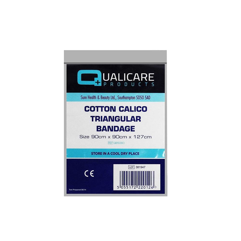 Bandage triangulaire en coton calicot