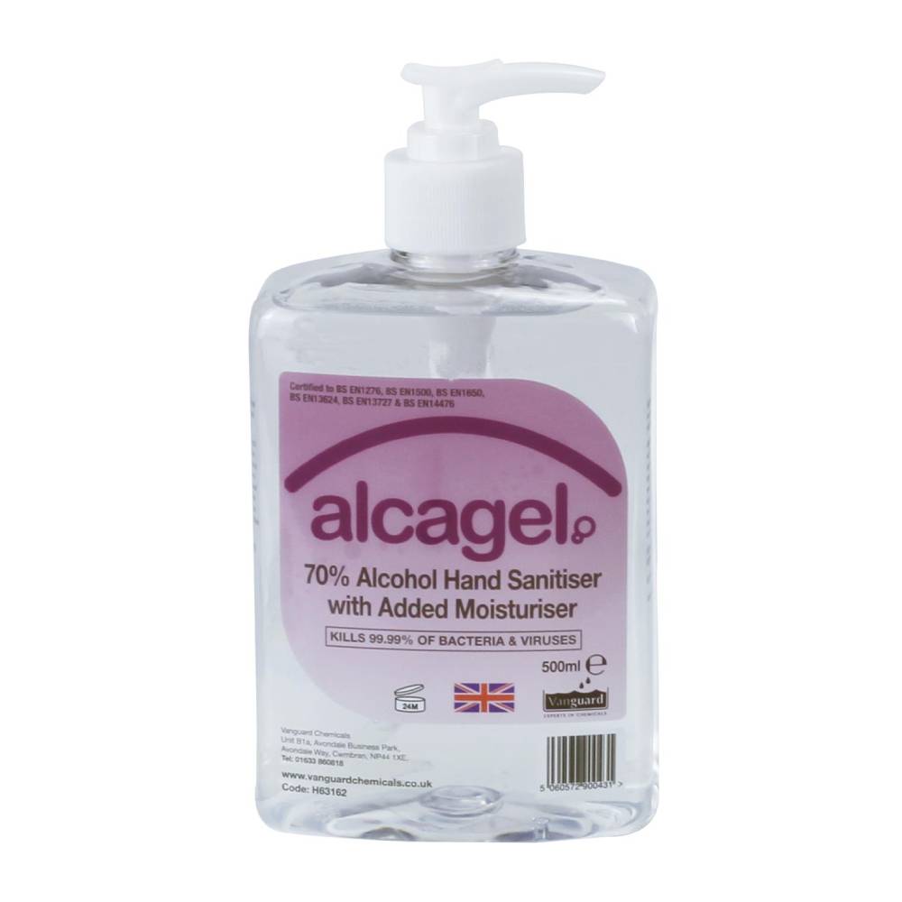 Gel désinfectant pour les mains Alcagel 70% d'alcool 500 ml