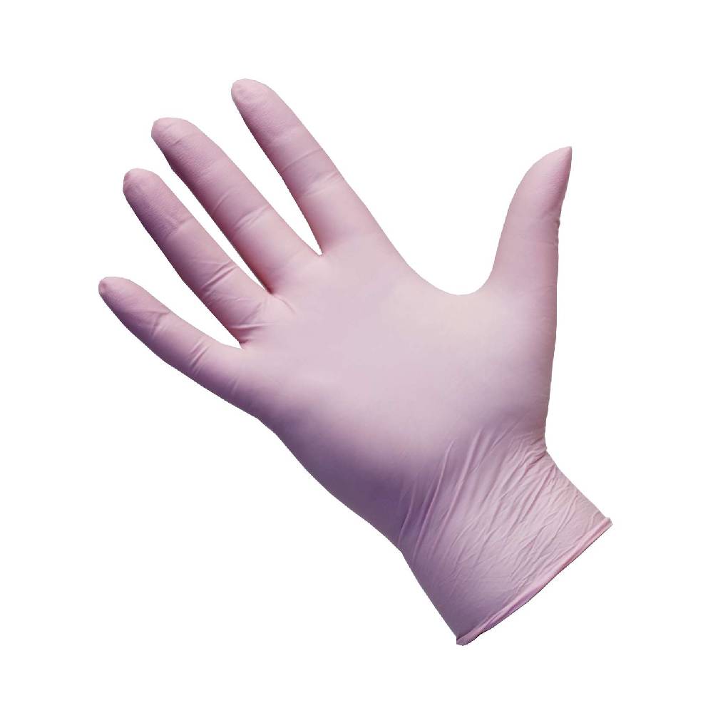 Gants en nitrile rose PRO UltraFLEX, boîte de 100