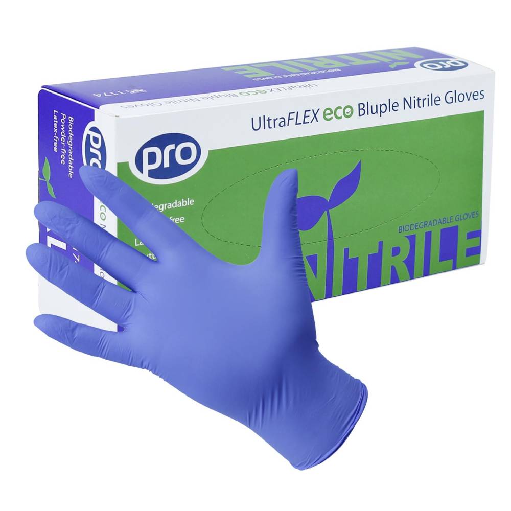 Gants PRO UltraFLEX Eco Bluple Nitrile Boîte de 100