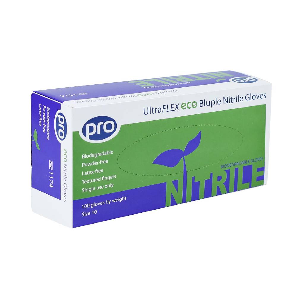 Gants PRO UltraFLEX Eco Bluple Nitrile Boîte de 100