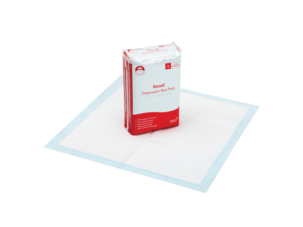 Alèses jetables Readi 60 cm x 60 cm Sap 950 ml x 25 alèses