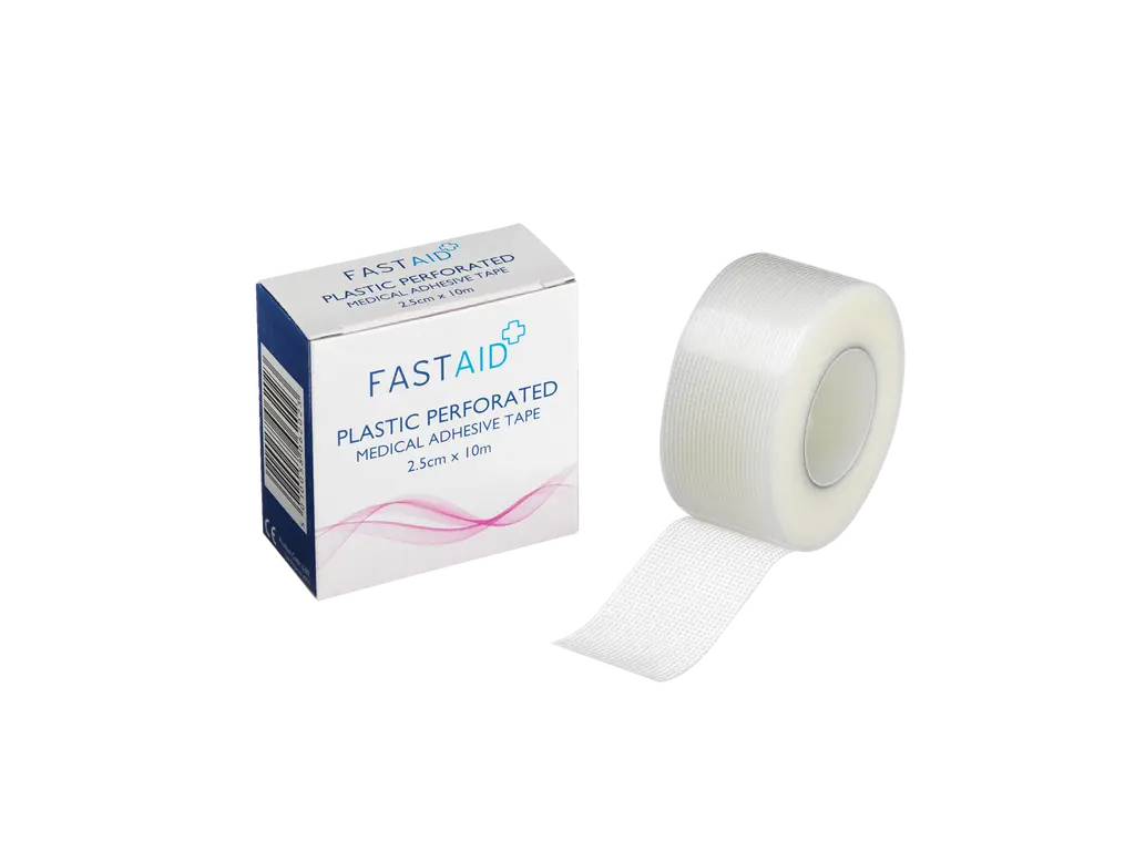 Ruban adhésif perforé en plastique Fast Aid 2,5 cm x 10 m