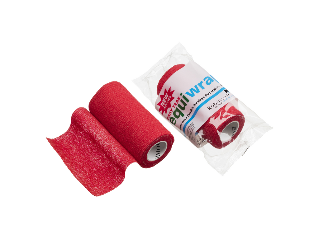 Pansement cohésif Equiwrap 10 cm x 4,5 m Rouge