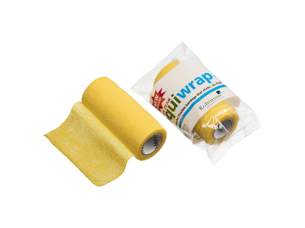 Pansement cohésif Equiwrap 10 cm x 4,5 m Jaune