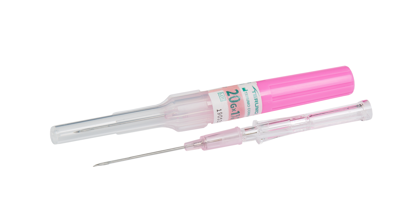 Cathéter Terumo Surflash IV, 20 g, 1,25 pouce, 60 ml/min