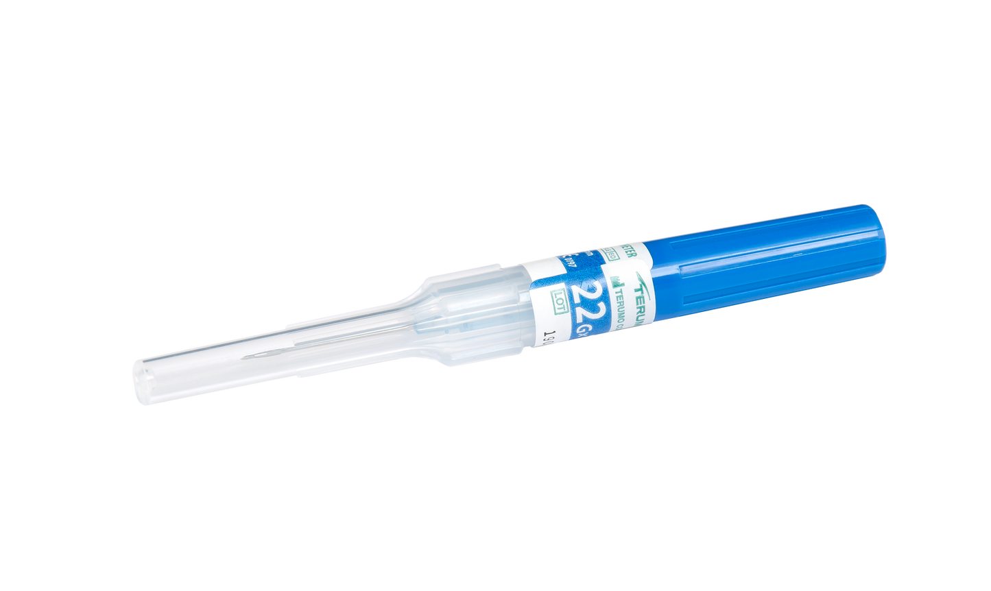 Cathéter Terumo Surflash IV 22 g 1 pouce 35 ml/min