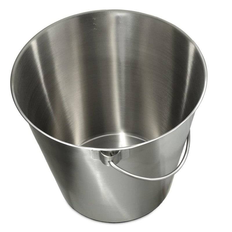 Teqler 10 Litre Stainless Steel Bucket  - UKMEDI - UK MEDICAL SUPPLIES