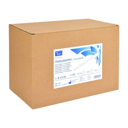 Pipettes Pasteur en polyéthylène 1,5 ml Boîte de 500