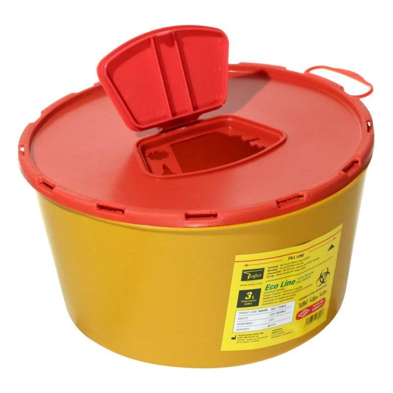 Poubelle pour objets tranchants Eco Line de 3 litres