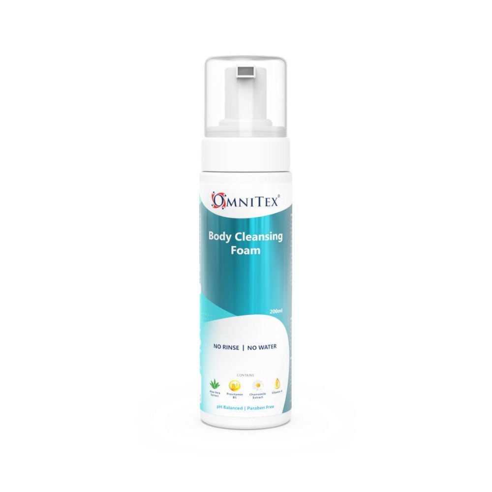 Omnitex 200ml Mousse Nettoyante pour le Corps Sans Rinçage