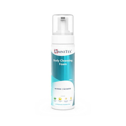 Omnitex 200ml Mousse Nettoyante pour le Corps Sans Rinçage