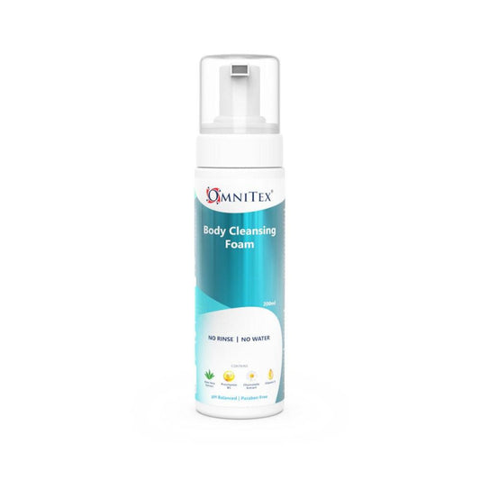 Omnitex 200ml Mousse Nettoyante pour le Corps Sans Rinçage