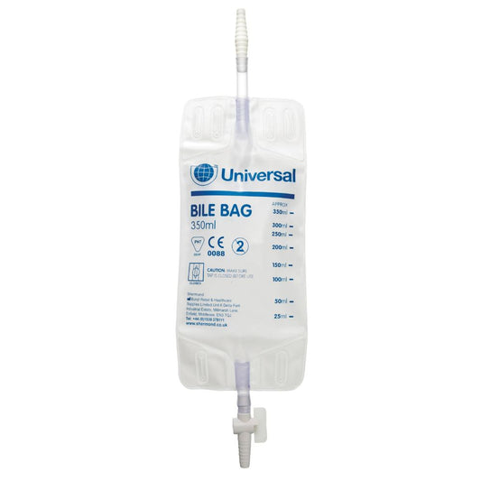 Sacs stériles de collecte de bile de 350 ml avec connecteur Ryles/Kehrs