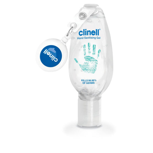 Gel hydroalcoolique Clinell avec clip 50ml