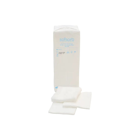 Écouvillons non tissés Sofsorb 4 épaisseurs 7,5 cm x 7,5 cm, paquet de 200