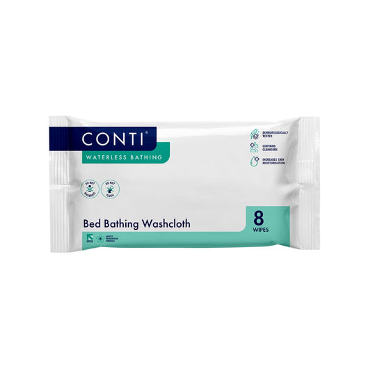 Conti Bed Gant de Toilette Sans Parfum 8 Lingettes