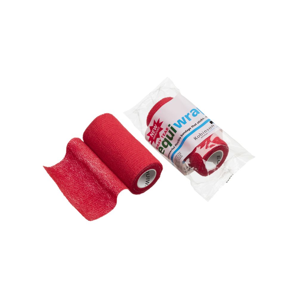 Pansement cohésif Equiwrap 10 cm x 4,5 m Rouge