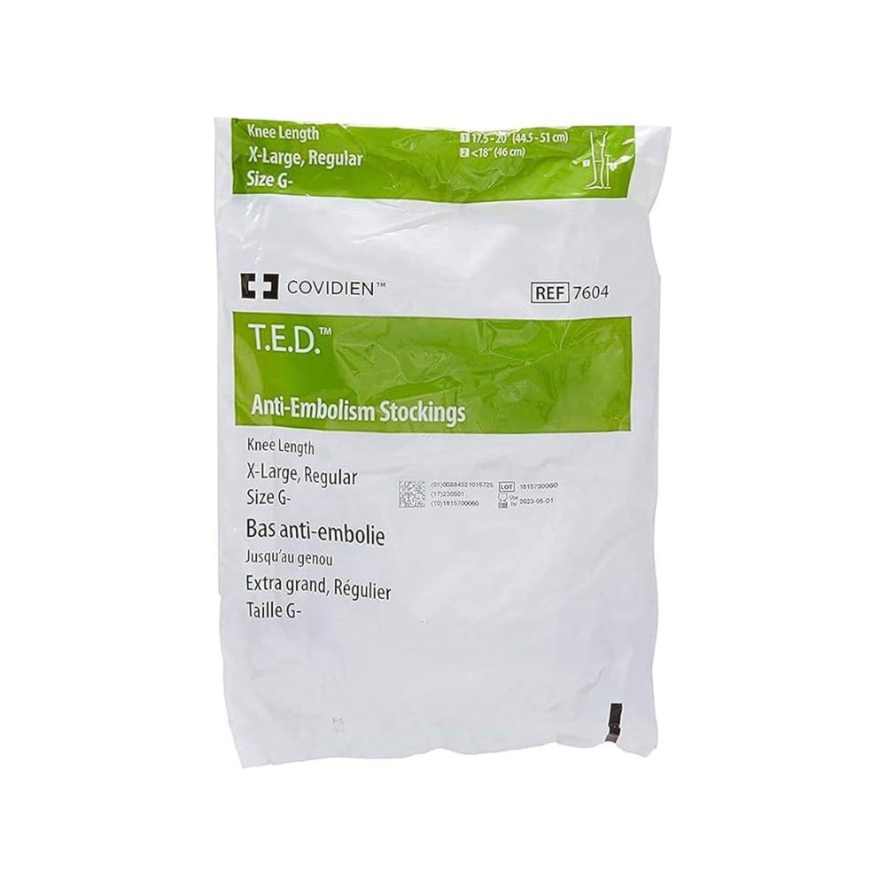 TED Bas anti-embolie longueur genou XL Regular