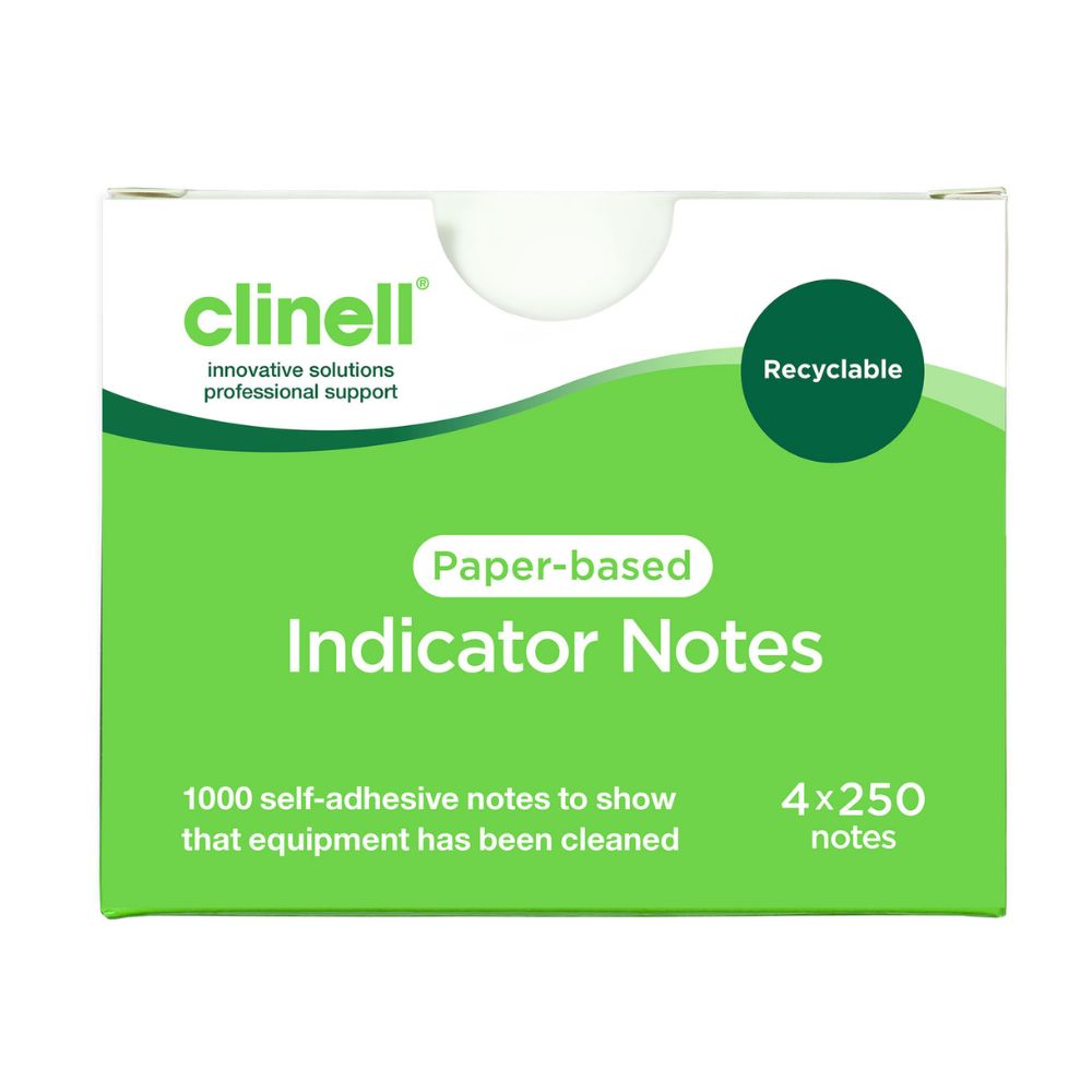 Clinell Indicator Notes Vert Boîte de 4 x 250 Notes