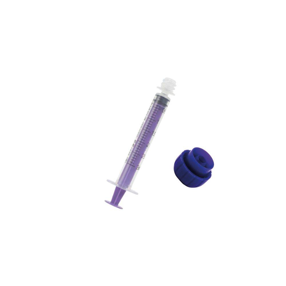 Syringe jetable ISOSAF à faible dose ENFit de 3 ml et capuchon à emboîtement