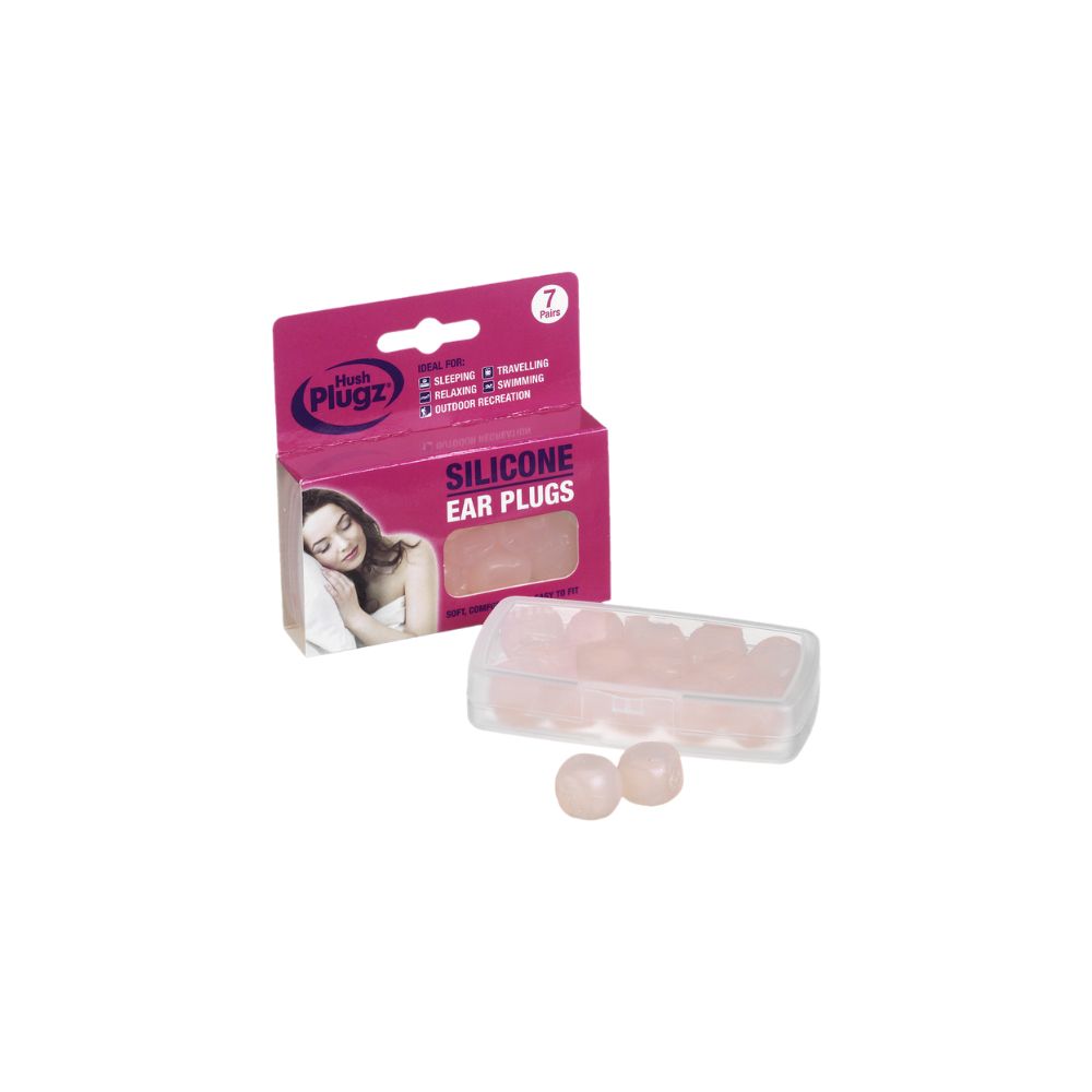 7 Paires de Boules Quies en Silicone Rose UKMEDI