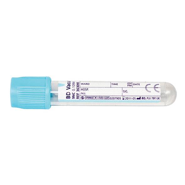 Tubes de prélèvement sanguin au citrate bleu BD Vacutainer 2,7 ml