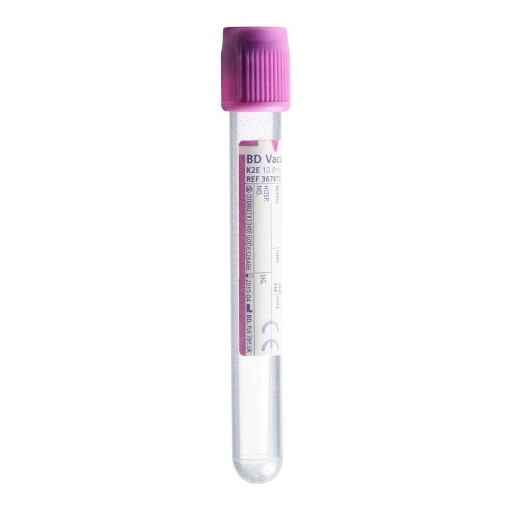 Tubes de prélèvement sanguin BD Vacutainer 6 ml K2E EDTA lavande