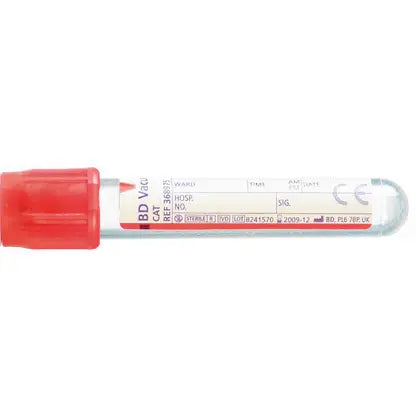 Tubes de prélèvement sanguin de sérum rouge BD Vacutainer 4 ml