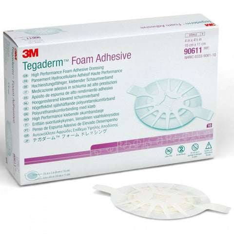 Pansement adhésif en mousse Tegaderm 3M ovale 10 cm x 10 cm