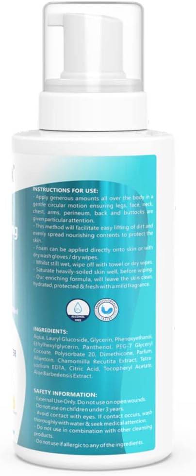 Omnitex 500ml Mousse Nettoyante pour le Corps Sans Rinçage