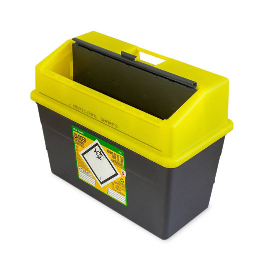 Poubelle pour objets tranchants Frontier Sharpsafe jaune 24 litres