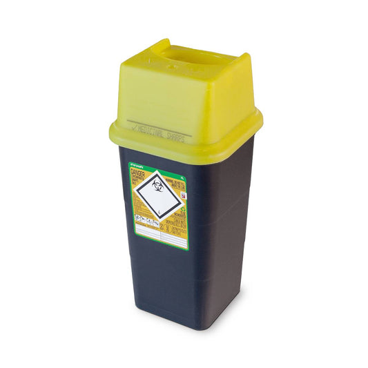 Poubelle pour objets tranchants Frontier Sharpsafe jaune de 7 litres