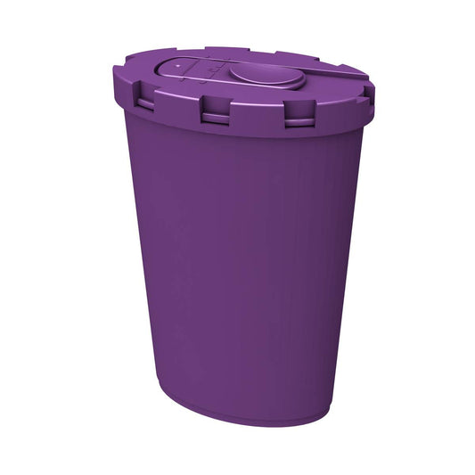 Poubelle compacte violette pour objets tranchants, 0,3 litre