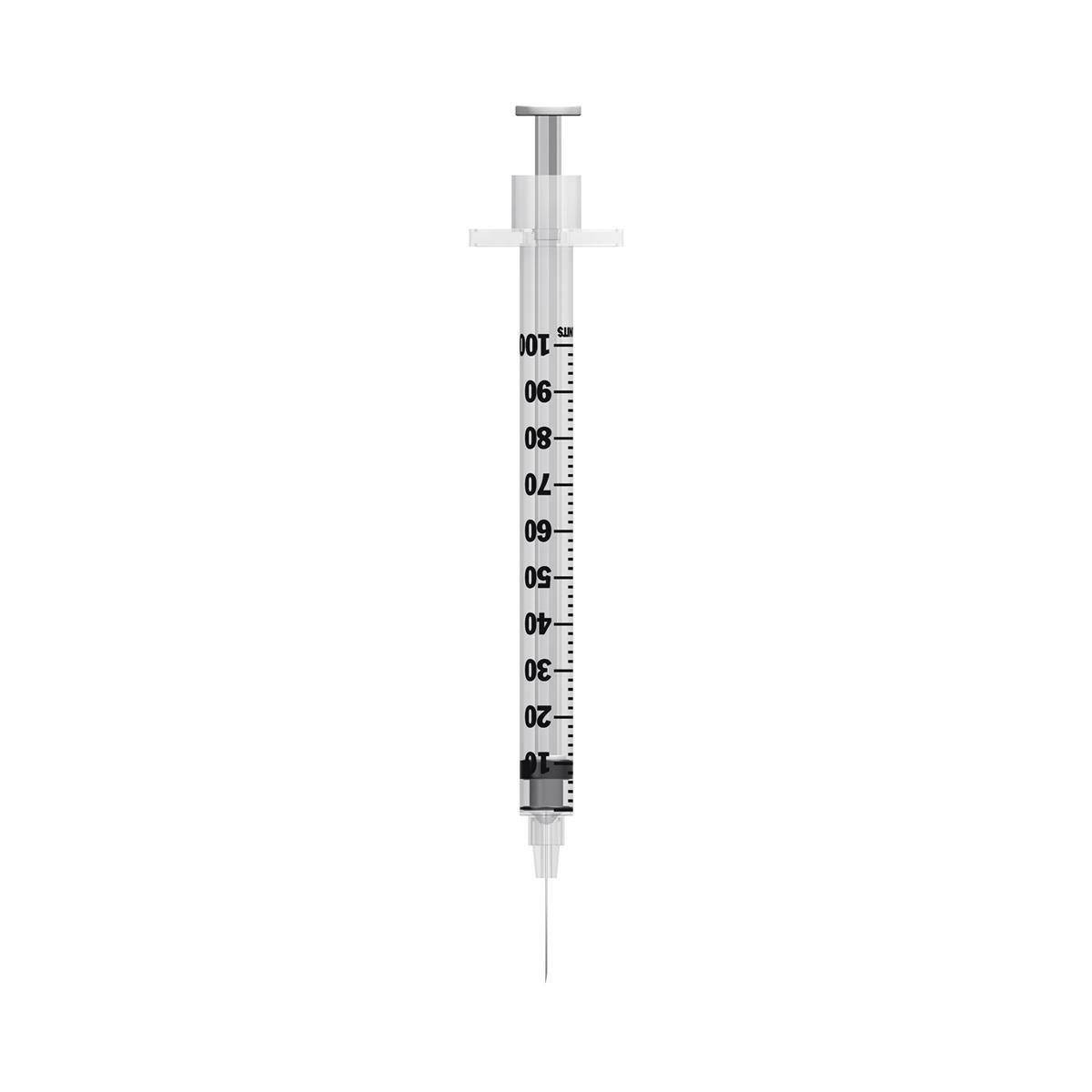 Seringue et aiguille microfines BD 1 ml 29G 12,7 mm u100 (emballées individuellement)