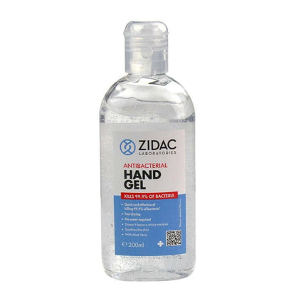 Gel pour les mains Zidac 70% d'alcool - 50 ml