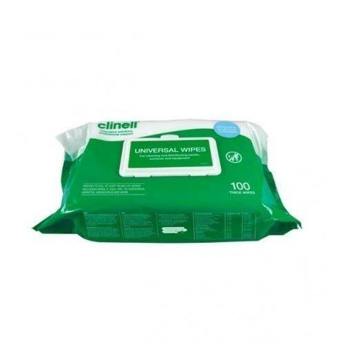 Clinell Universal Wipes Heavy Duty 100 lingettes