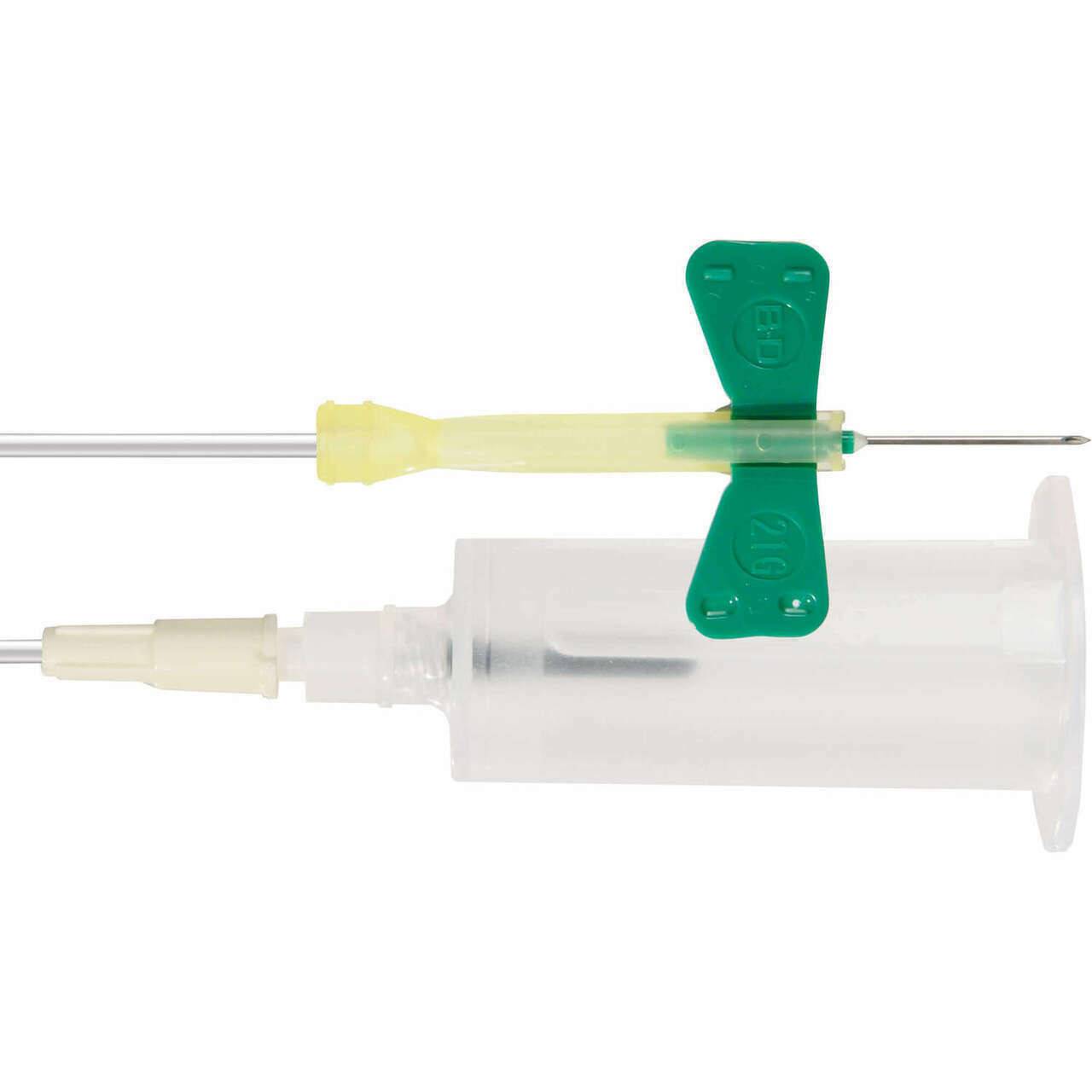 Ensemble de prélèvement sanguin BD Vacutainer Safety Lok vert, 21 g, tube de 7 po