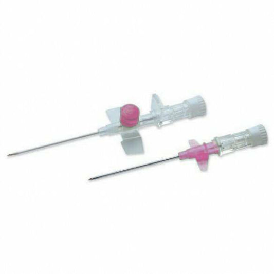 Canule IV ailée et portée Terumo Versatus rose 1,25 pouce 20 g
