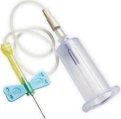 Ensemble de prélèvement sanguin Safety Lok bleu BD Vacutainer 23 g, tube de 7 po