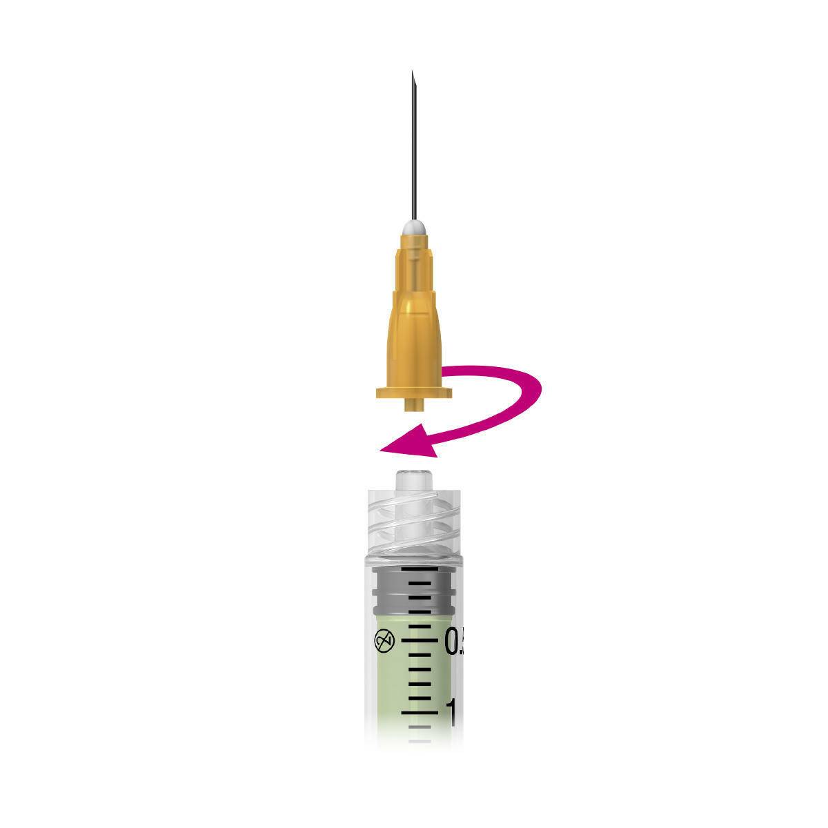 2.5ml Green Nevershare Luer Lock Syringes - UKMEDI