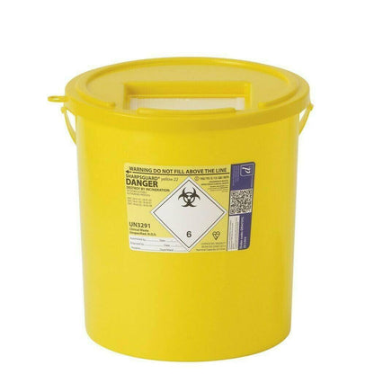 Poubelle pour objets tranchants Sharpsguard jaune, 22 litres