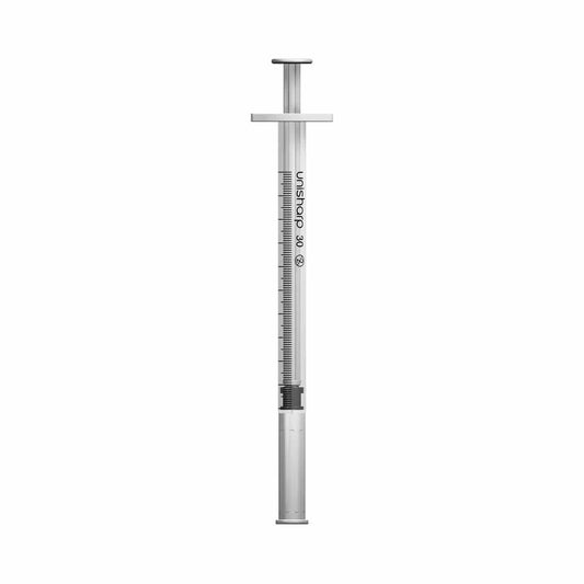 Seringue et aiguille Unisharp 1 ml 0,5 pouce 30 g u100