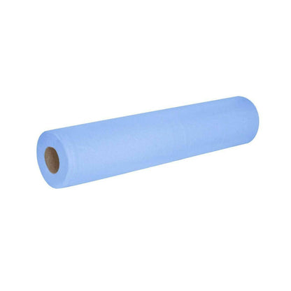 Rouleau de canapé hygiénique bleu 2 épaisseurs Essentials - 40 m x 500 mm